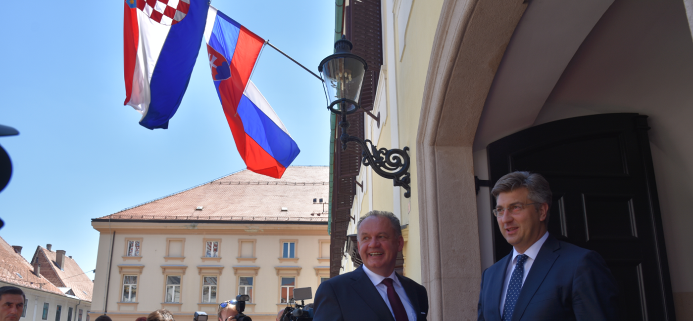 Predsjednik Vlade Plenković s predsjednikom Slovačke Republike Kiskom